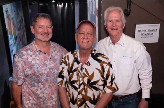 Jeff Roberts (left), Max T. Barnes (center), and Tom Metier (right). 